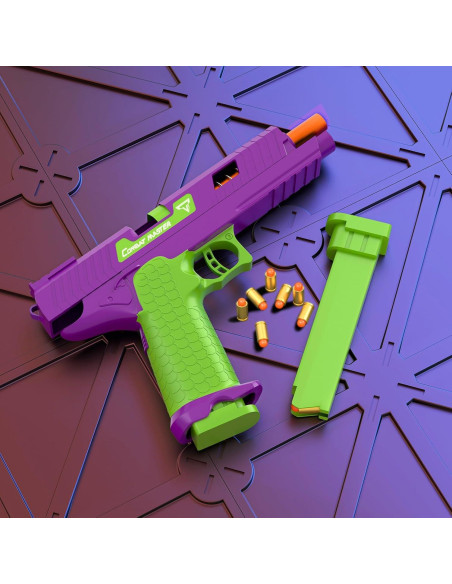 Pistola de Juguete Semiautomática Stoytoo 27x16.5cm Púrpura