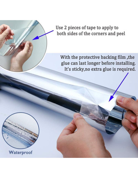 Película de Ventana Kinsolar Espejo 1 Vía 0.15kg 5.4m