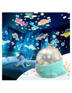 Proyector Nocturno de Estrellas WINICE Dinosaurio Azul