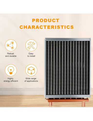 Intercambiador de Calor Agua a Aire GCCSJ 16x18 Puertos Cobre