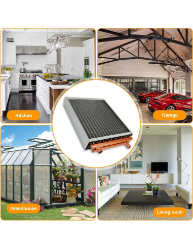 Intercambiador de Calor Agua a Aire GCCSJ 16x18 Puertos Cobre