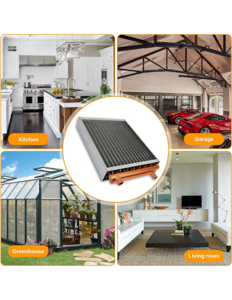 Intercambiador de Calor Agua a Aire GCCSJ 16x18 Puertos Cobre