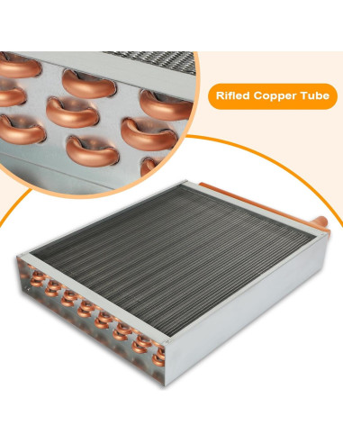 Intercambiador de Calor Agua a Aire GCCSJ 16x18 Puertos Cobre