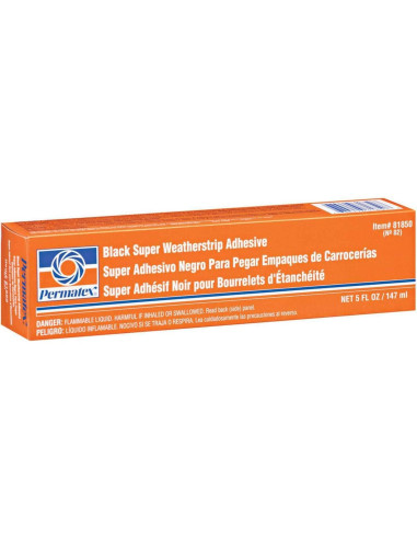 Adhesivo Permatex 81850 Negro Weatherstrip 147 ml Resistente