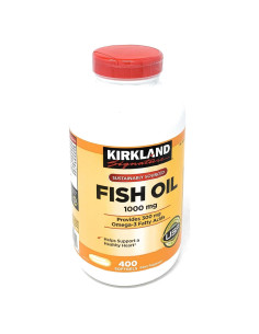 Concentrado de Aceite de Pescado Kirkland 800 Gelatinas 1000mg