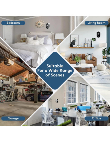 Detector de Monóxido de Carbono FANSTLOYI 3-en-1 con Pantalla LCD