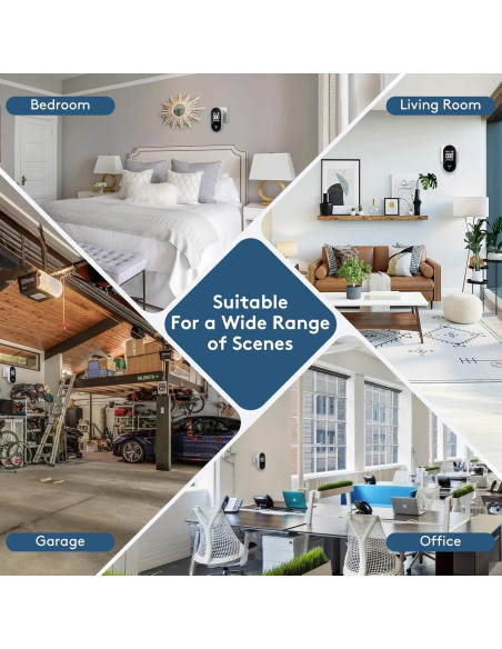 Detector de Monóxido de Carbono FANSTLOYI 3-en-1 con Pantalla LCD