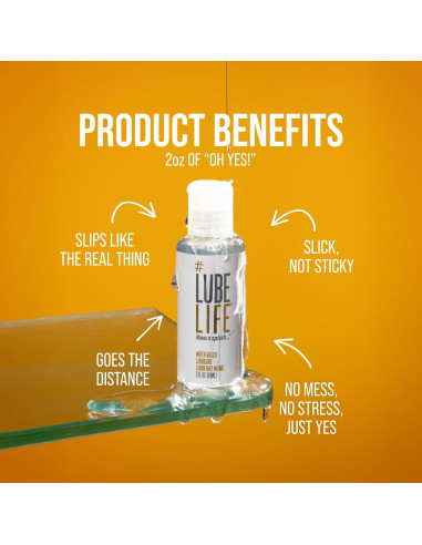 Lubricante Personal a Base de Agua LubeLife 59 ml - Vegano y Seguro