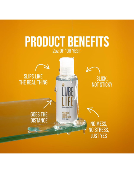 Lubricante Personal a Base de Agua LubeLife 59 ml - Vegano y Seguro