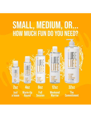 Lubricante Personal a Base de Agua LubeLife 59 ml - Vegano y Seguro