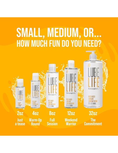 Lubricante Personal a Base de Agua LubeLife 59 ml - Vegano y Seguro