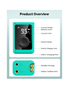 Bomba de Aire Eléctrica ETENWOLF P300 para Balones 2-17 PSI 2