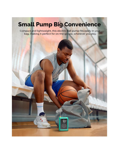 Bomba de Aire Eléctrica ETENWOLF P300 para Balones 2-17 PSI