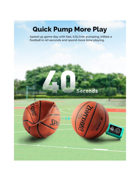 Bomba de Aire Eléctrica ETENWOLF P300 para Balones 2-17 PSI