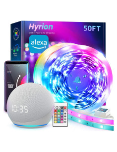 Tira de Luz LED Inteligente Hyrion 15.24m WiFi RGB con Control Voz