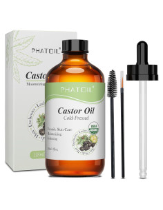 Aceite de Ricino Orgánico PHATOIL 118 ml Prensado en Frío