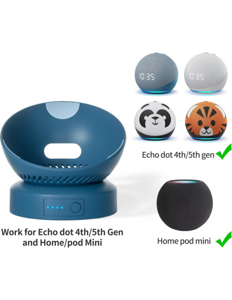 Base de batería portátil Liboer para Echo Dot 5 y Homepod Mini