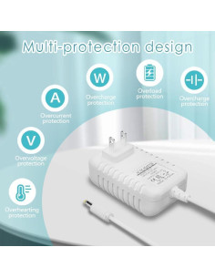 Adaptador de Corriente 15W Pinkind para Echo Dot 1.98m 2