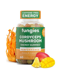 Gomitas Energéticas de Hongo Cordyceps Fungies 60 Porciones
