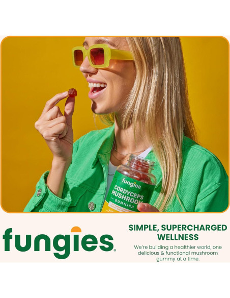 Gomitas Energéticas de Hongo Cordyceps Fungies 60 Porciones