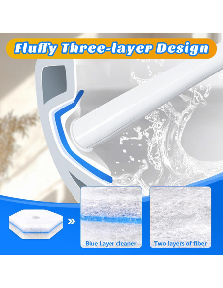 10 Recargas de Cabezas para Limpiador de Inodoro LYASILYHS