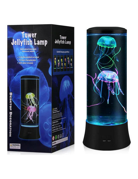 Lámpara de Medusa Flotante Meloki 38.1cm LED Cambio Color Lámpara de Medusa Flotante Meloki 38.1cm LED Cambio Color