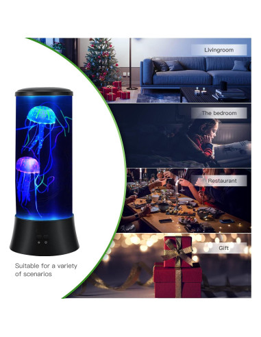 Lámpara de Medusa Flotante Meloki 38.1cm LED Cambio Color