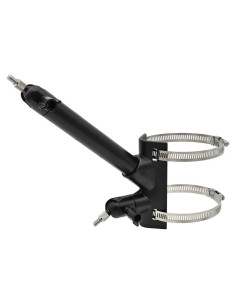 Soporte de Poste 2 en 1 Holicfun para Cámara y Panel Solar - Negro