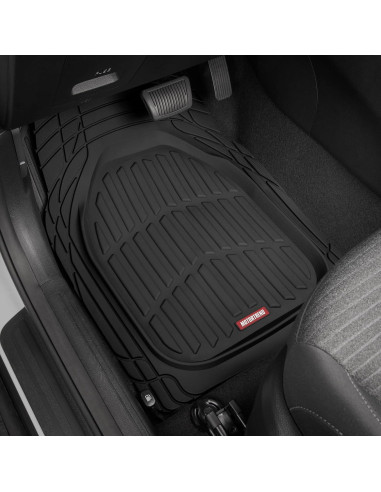 Alfombrillas de Piso Motor Trend 2P Caucho Negro Recortables