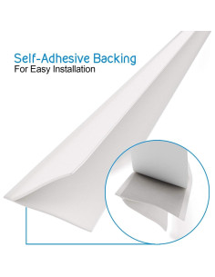 Sellado de Puerta y Ventana de Silicona Trademark Hardware 6.1m 2