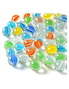 Canicas de Vidrio 60PCS LOVESTOWN Ojos de Gato 4.06 cm