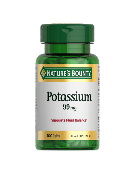 Potasio Nature's Bounty 99 mg 100 Tabletas Vegetarianas
