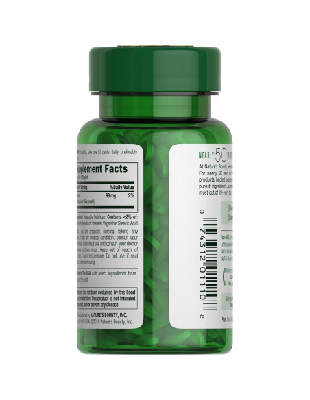 Potasio Nature's Bounty 99 mg 100 Tabletas Vegetarianas