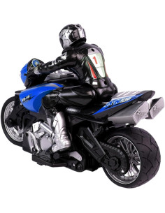 Motocicleta RC Liberty Imports 1:10 Alta Velocidad Azul 2