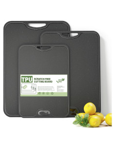 Juego de 3 Tablas de Cortar JOYZAN TPU Antideslizantes 21x39 cm