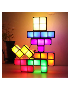 Luz Nocturna LED Apilable VEEKI 7 Colores USB para Niños