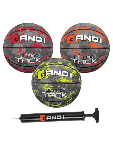 Set de 3 Mini Balones de Baloncesto AND1 para Niños 10 cm