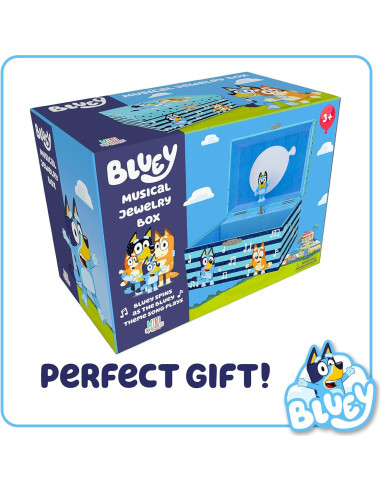 Caja de Joyería Musical Bluey Mini Tesoros 15.2x11.8 cm