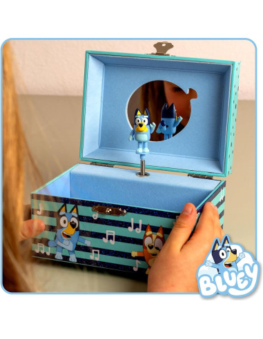 Caja de Joyería Musical Bluey Mini Tesoros 15.2x11.8 cm
