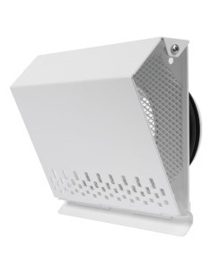 Cubierta de Ventilación 10 cm Vent Systems Acero Galvanizado Blanco