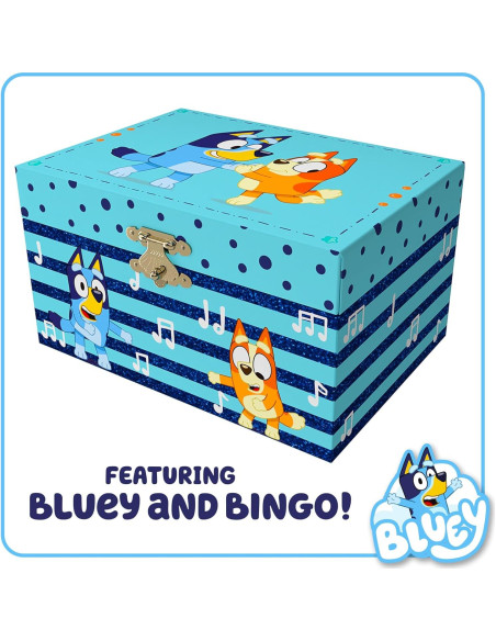 Caja de Joyería Musical Bluey Mini Tesoros 15.2x11.8 cm