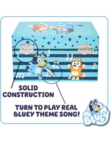 Caja de Joyería Musical Bluey Mini Tesoros 15.2x11.8 cm