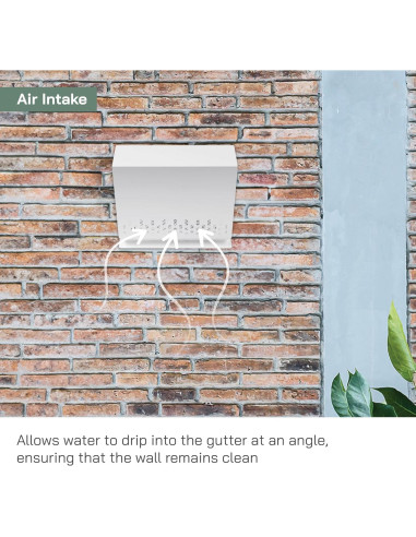 Cubierta de Ventilación 10 cm Vent Systems Acero Galvanizado Blanco