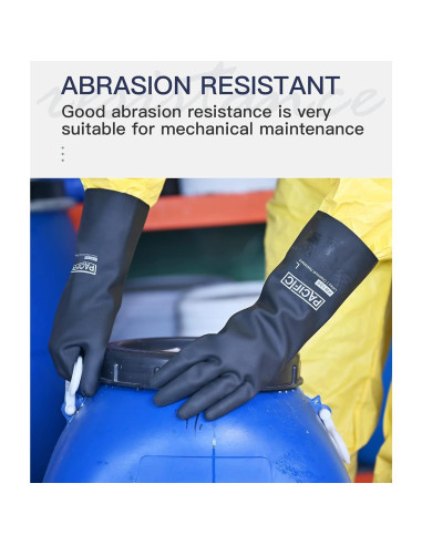 Guantes Químicos PACIFIC PPE M/8 Resistentes al Ácido y Aceite