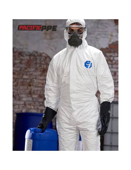 Guantes Químicos PACIFIC PPE M/8 Resistentes al Ácido y Aceite