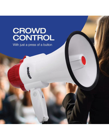 Megáfono Croove FBA_733 30W con Sirena y Música