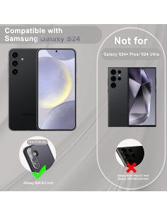 Protector de Lente de Cámara MONASAY para Galaxy S24 6.2" 9H 2