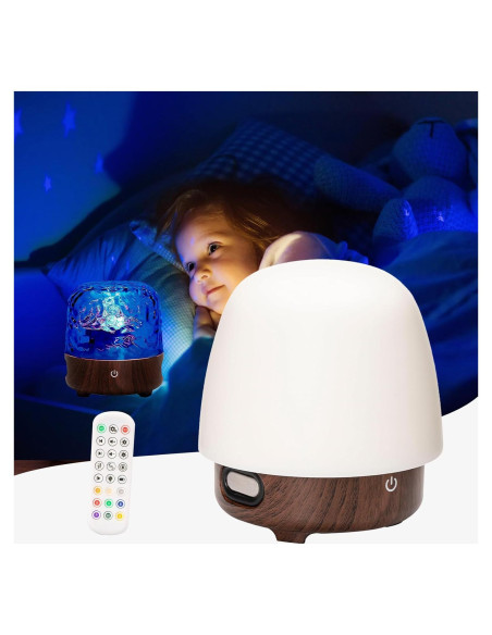 Proyector de Techo 1UX CY-01 Luz Aurora 16 Colores Control Remoto