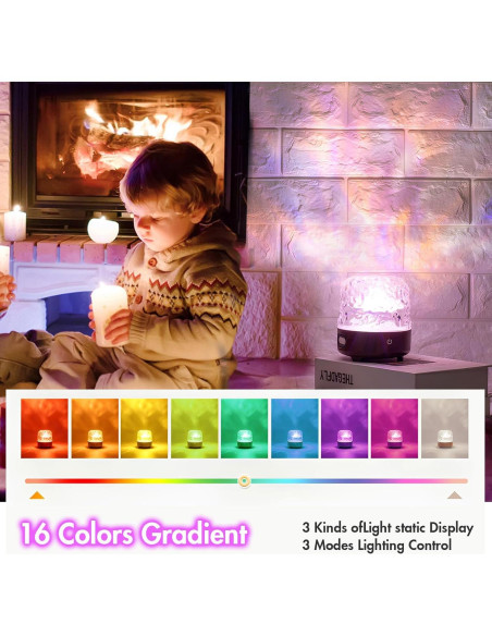 Proyector de Techo 1UX CY-01 Luz Aurora 16 Colores Control Remoto