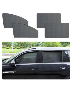Sombrillas para Ventanas de Auto CXCCOI 4Pcs Hilo Carbono